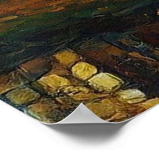 Moslimmoskee Crescent Sterren Schilderen Poster (Hoek)