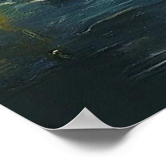 Moslimmoskee Crescent Sterren Schilderen Poster (Hoek)