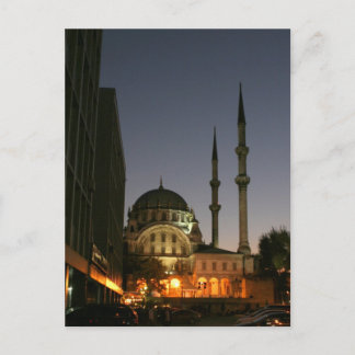 Moslimmoskee in Istanbul, Turkije Briefkaart
