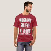 Moslims geloven in Jezus (pbuh) T-shirt (Voorkant volledig)