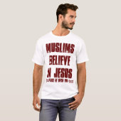 Moslims geloven in Jezus (pbuh) T-shirt (Voorkant volledig)