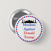 Moslims tegen Donald Trump Button (Voorkant /achterkant)