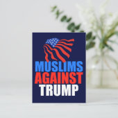 Moslims tegen Trump Briefkaart (Staand voorkant)