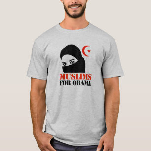 MOSLIMS VOOR OBAMA T-SHIRT