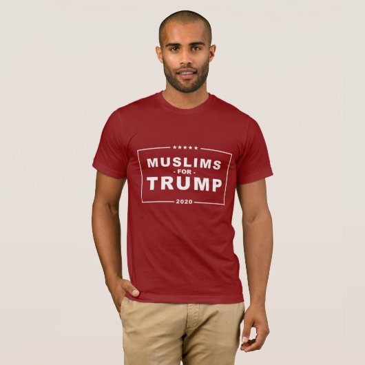 MOSLIMS VOOR TRUMP 2020 T-SHIRT (Voorkant volledig)