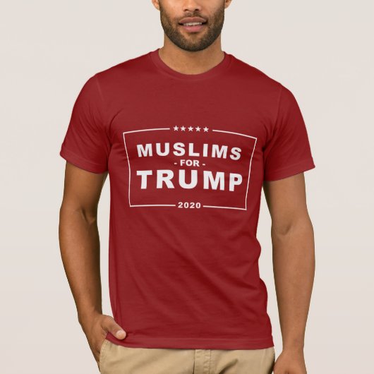 MOSLIMS VOOR TRUMP 2020 T-SHIRT (Voorkant)
