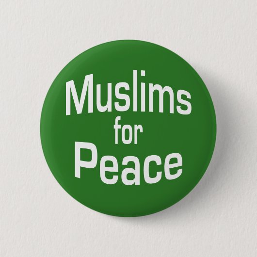 Moslims voor vrede ronde button 5,7 cm (Voorkant)