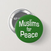 Moslims voor vrede ronde button 5,7 cm (Voorkant /achterkant)