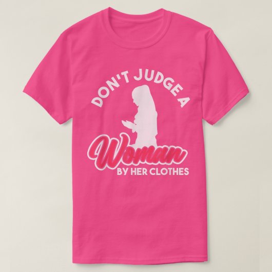 Moslimvrouw Hijab Islamitische Religie Moskee Fait T-shirt (Design voorkant)
