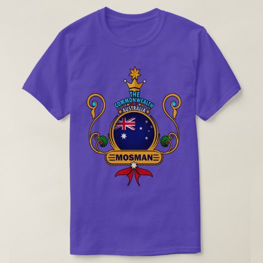 Mosman voorstad Pride Gouden Australische vlag Sou T-shirt (Design voorkant)