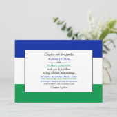 Mosotho vlag, vlag van Lesotho bruiloft Kaart (Staand voorkant)