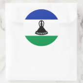 Mosotho Vlag, Vlag van Lesotho Ronde Sticker (Tas)