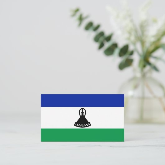 Mosotho Vlag, Vlag van Lesotho Visitekaartje (Staand voorkant)