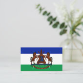Mosotho Vlag & Wapen, Vlag van Lesotho Visitekaartje (Staand voorkant)