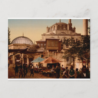 Mosque and street, Scutari, Constantinopel, Turkij Briefkaart