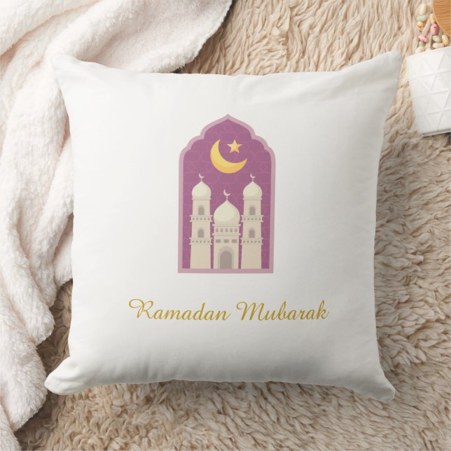 Mosque & Crescent Moon Pillow  Kussen (Deken)
