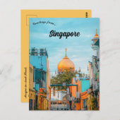 Mosque in Arab Street Singapore Briefkaart (Voorkant / Achterkant)