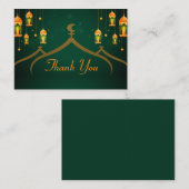 Mosque Islamic Lamp Hartelijk dank Notitiekaartje (Voorkant / Achterkant)