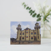 Mosque nabij Rond Point Atake, Porto novo, Beni Briefkaart (Staand voorkant)