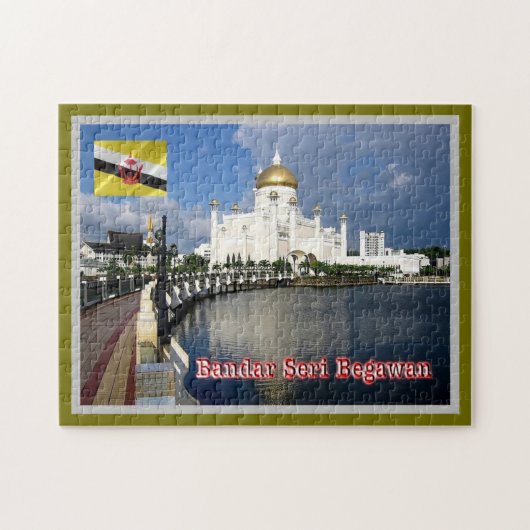 Mosque Omar Ali Saifuddien - Legpuzzel (Horizontaal)