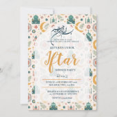 MOSQUE RAMADAN KAREEM IFTAR DINNER PARTY EDITABLE KAART (Voorkant)