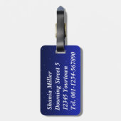 Mosque Silhouette bij nacht - Bagagelabel (Achterkant verticaal)