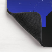 Mosque Silhouette bij nacht - Mousepad Muismat (Hoek)