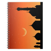 Mosque Silhouette Evening Sky - Notitieboek (Voorkant)