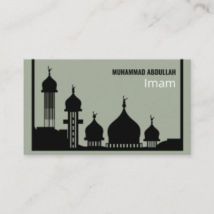 Mosque Silhouette, islamitisch, religieus Visitekaartje