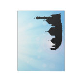 Mosque Silhouette met zonnestralen - Notitieblok (Linkerzijde)