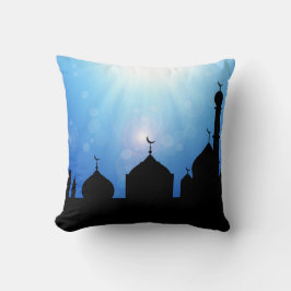 Mosque Silhouette met zonnestralen - Pillow Kussen
