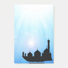 Mosque Silhouette met zonnestralen - Post-it® note