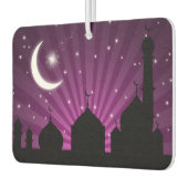 Mosque Silhouette Paars Night - Air Freshener Luchtverfrisser (Links)