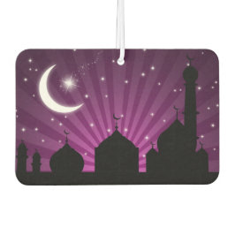 Mosque Silhouette Paars Night - Air Freshener Luchtverfrisser