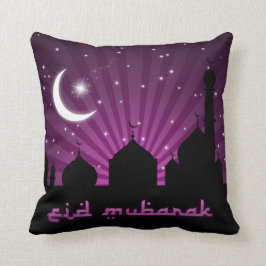 Mosque Silhouette Paars Night - Pillow Kussen