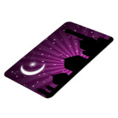 Mosque Silhouette Paarse nacht - Flexibel magneet (Linkerzijde)