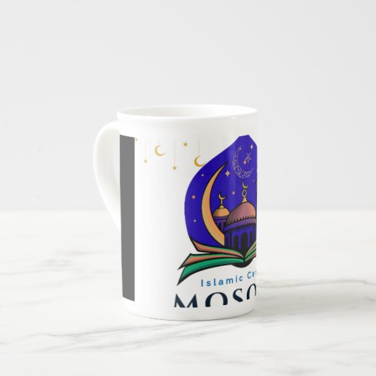 Mosque Under Stars Mug – Islamic Center Design Porselein Kop (Links)