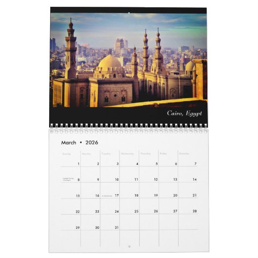 Mosques Calendar Kalender (Mar 2026)