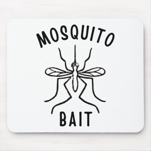 Mosquito Bait Funny Camping Campfire Outdoors Bug  Muismat (Voorkant)