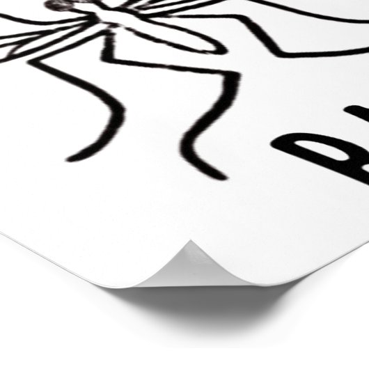 Mosquito Bait Funny Camping Campfire Outdoors Bug  Poster (Hoek)