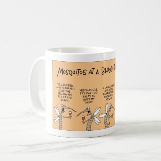 Mosquito bloedtest koffiemok (Voorkant links)