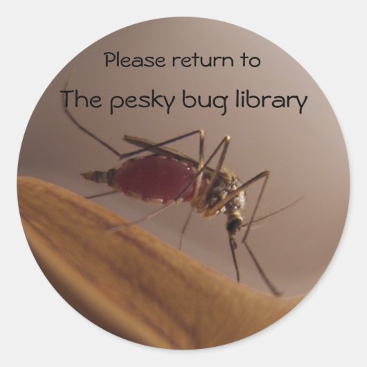 Mosquito Bookplate ~ sticker (Voorkant)