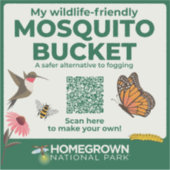 Mosquito Bucket Challenge Sticker van HNP (Voorkant)