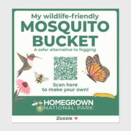 Mosquito Bucket Challenge Sticker van HNP