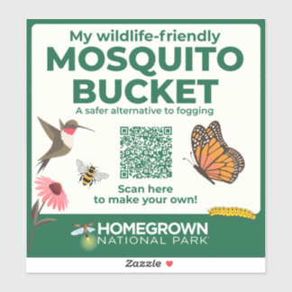 Mosquito Bucket Challenge Sticker van HNP