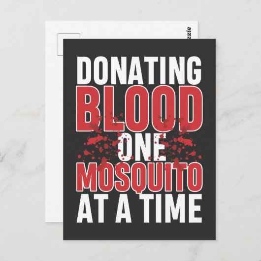 Mosquito Camping Camper Natuur Adventure Hiker Briefkaart (Voorkant / Achterkant)