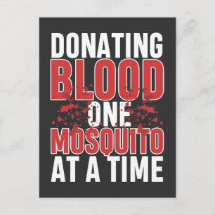 Mosquito Camping Camper Natuur Adventure Hiker Briefkaart