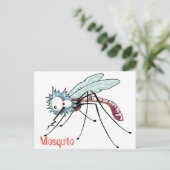 Mosquito cartoon briefkaart (Staand voorkant)
