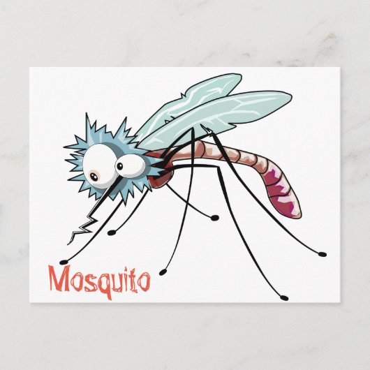 Mosquito cartoon briefkaart (Voorkant)