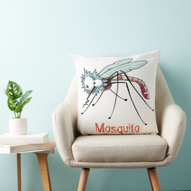 Mosquito cartoon kussen (Stoel)